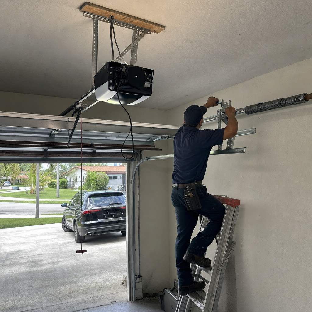 Garage door opener installation and repair service